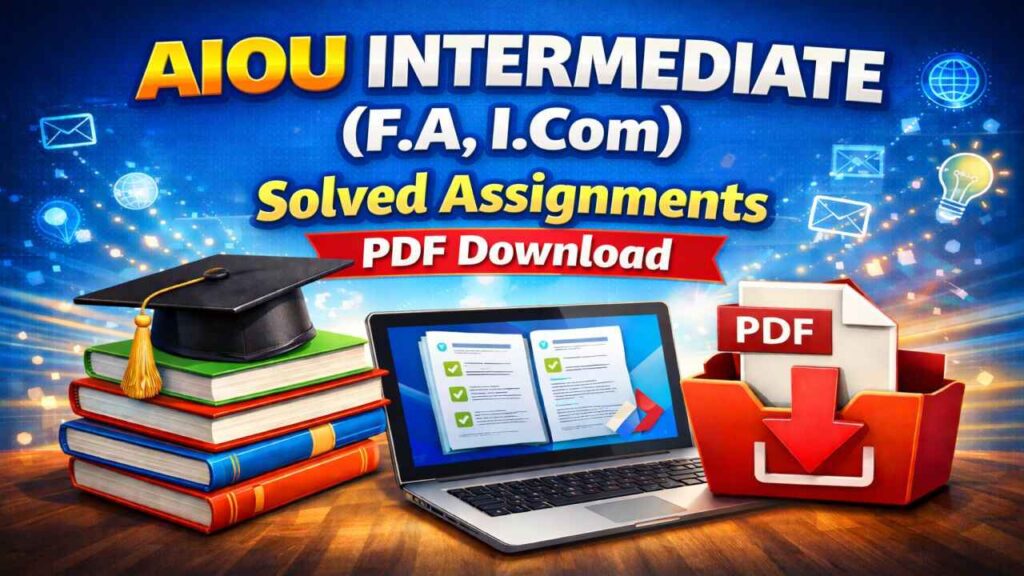 AIOU (F.A/I.Com) Intermediate Solved Assignments